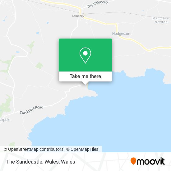 The Sandcastle, Wales map