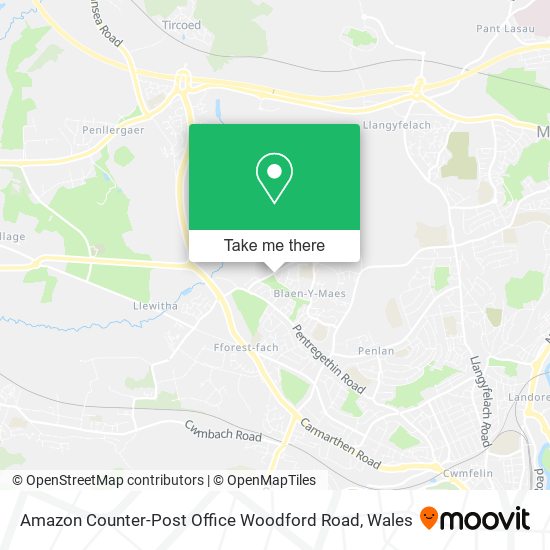 Amazon Counter-Post Office Woodford Road map