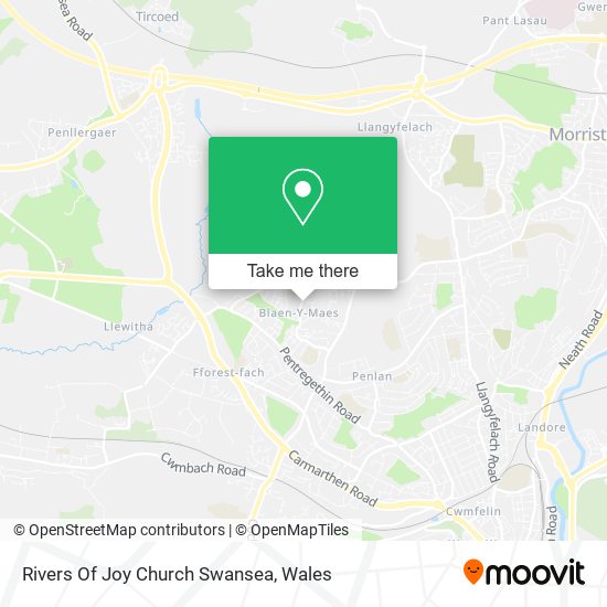 Rivers Of Joy Church Swansea map