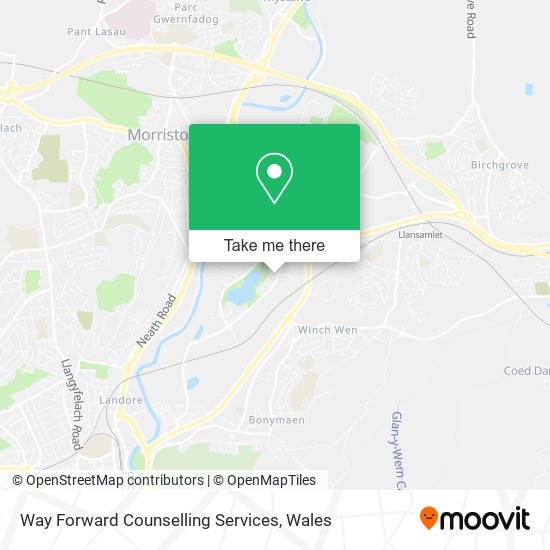 Way Forward Counselling Services map