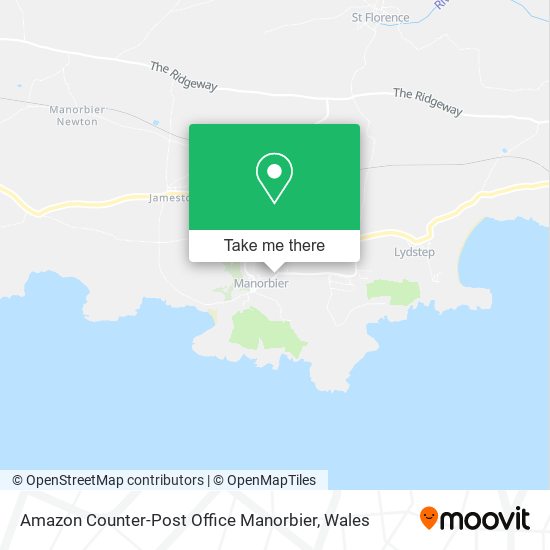 Amazon Counter-Post Office Manorbier map