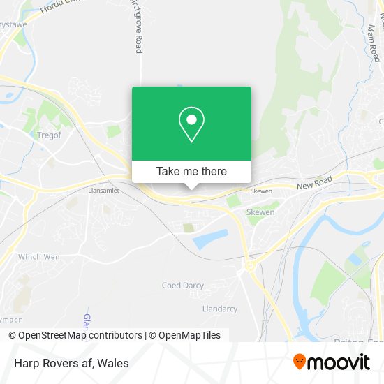 Harp Rovers af map