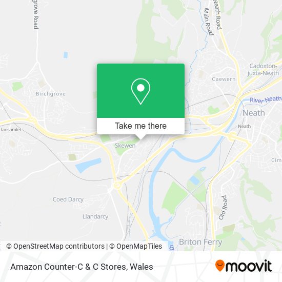 Amazon Counter-C & C Stores map
