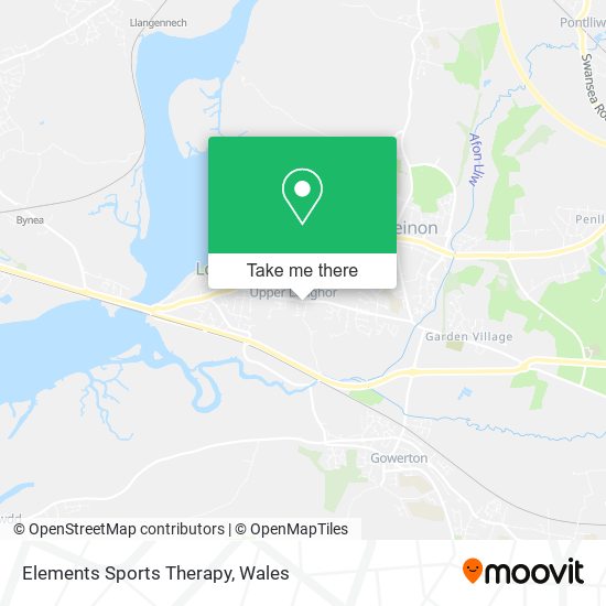 Elements Sports Therapy map