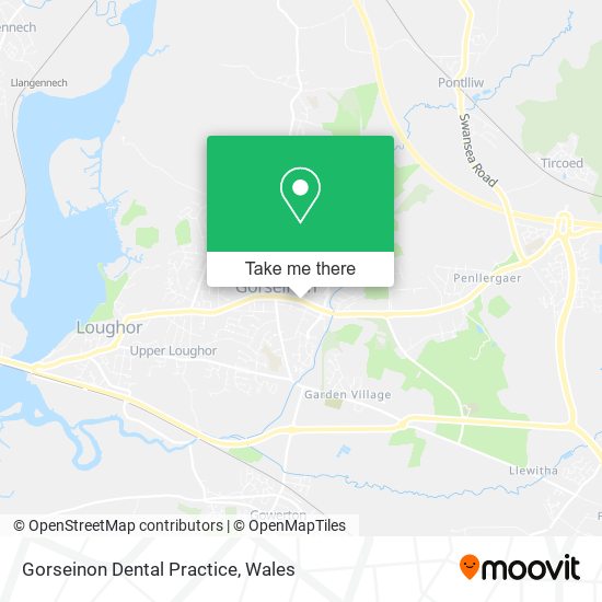 Gorseinon Dental Practice map