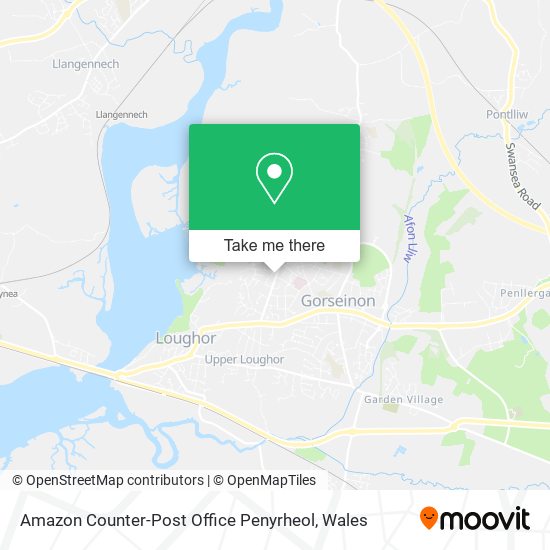 Amazon Counter-Post Office Penyrheol map