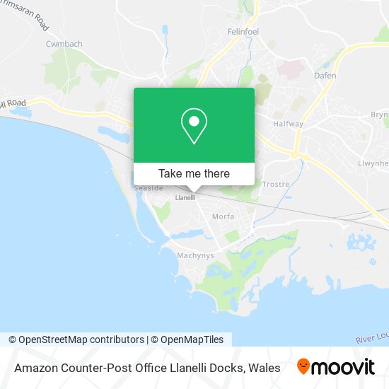 Amazon Counter-Post Office Llanelli Docks map