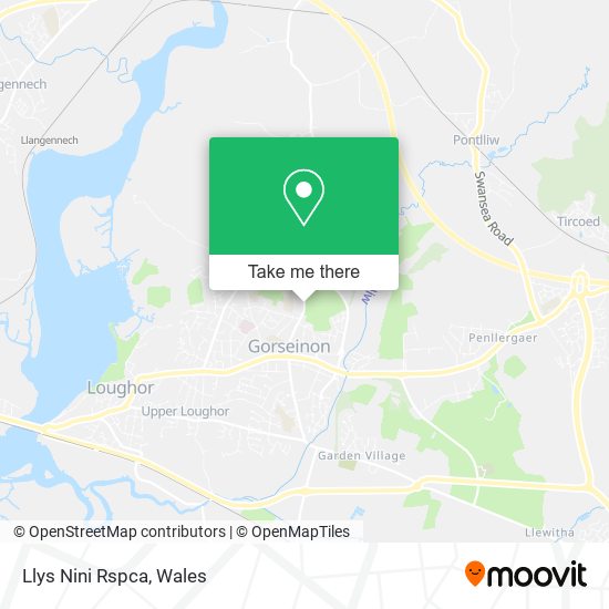 Llys Nini Rspca map