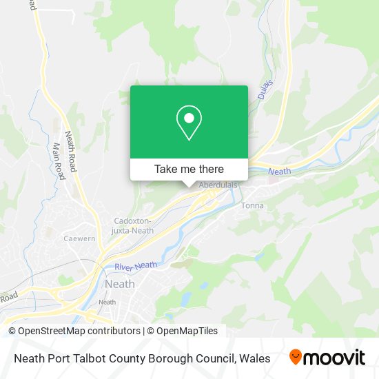 Neath Port Talbot County Borough Council map