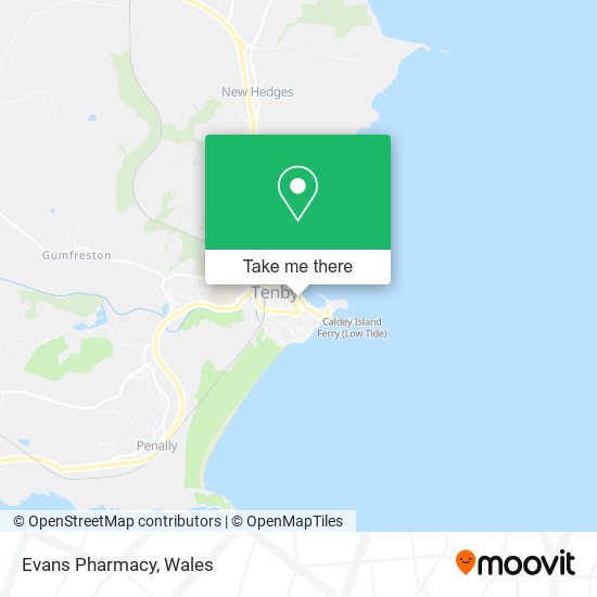 Evans Pharmacy map