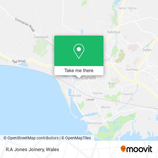 R.A Jones Joinery map