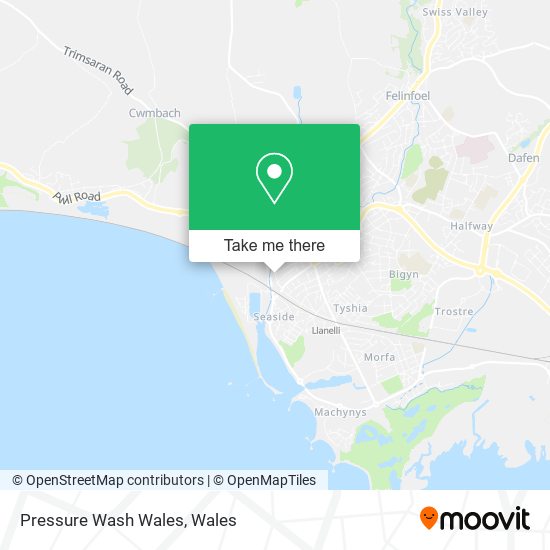 Pressure Wash Wales map