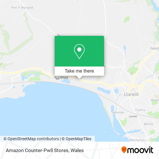Amazon Counter-Pwll Stores map