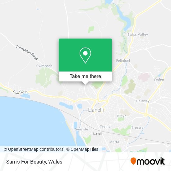 Sam's For Beauty map