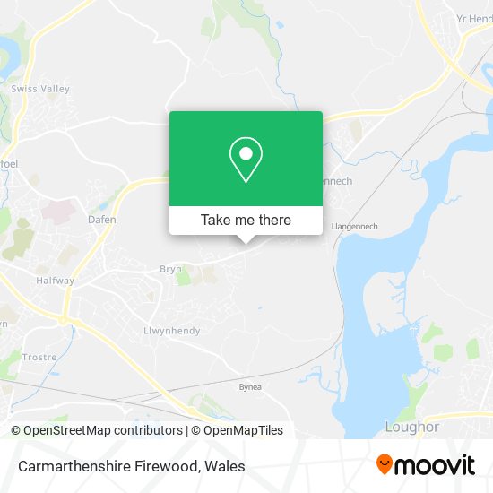 Carmarthenshire Firewood map