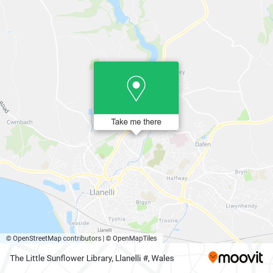 The Little Sunflower Library, Llanelli # map