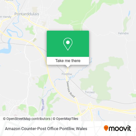 Amazon Counter-Post Office Pontlliw map
