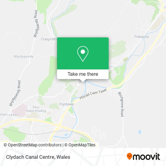 Clydach Canal Centre map