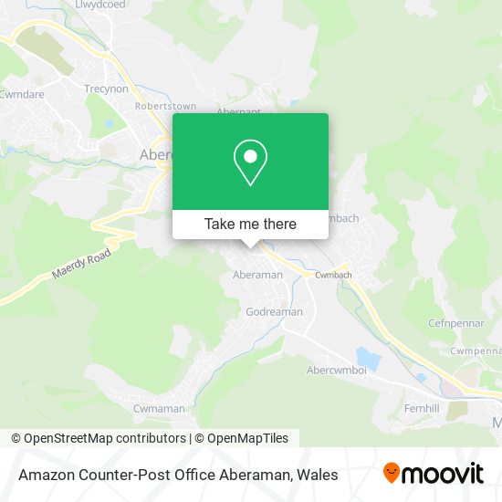Amazon Counter-Post Office Aberaman map