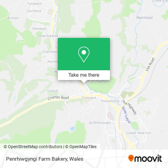 Penrhiwgyngi Farm Bakery map