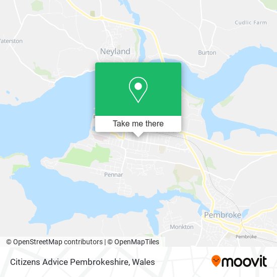 Citizens Advice Pembrokeshire map