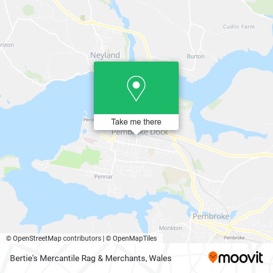 Bertie's Mercantile Rag & Merchants map