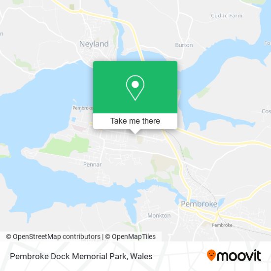 Pembroke Dock Memorial Park map