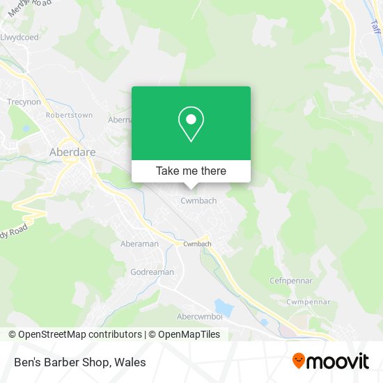 Ben's Barber Shop map