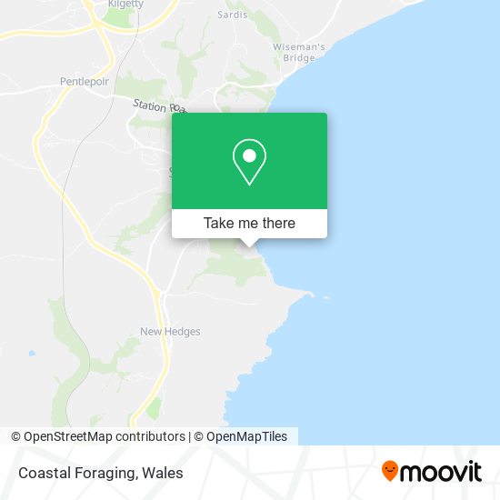 Coastal Foraging map