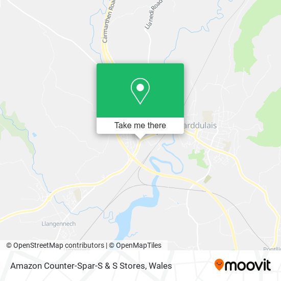 Amazon Counter-Spar-S & S Stores map