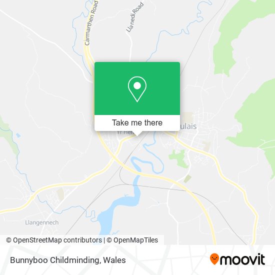 Bunnyboo Childminding map