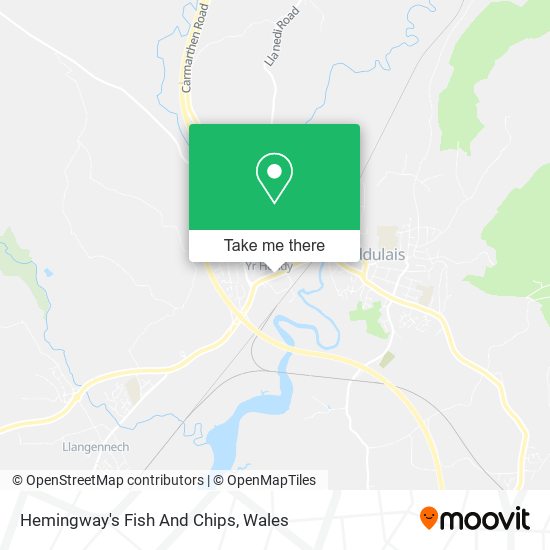 Hemingway's Fish And Chips map