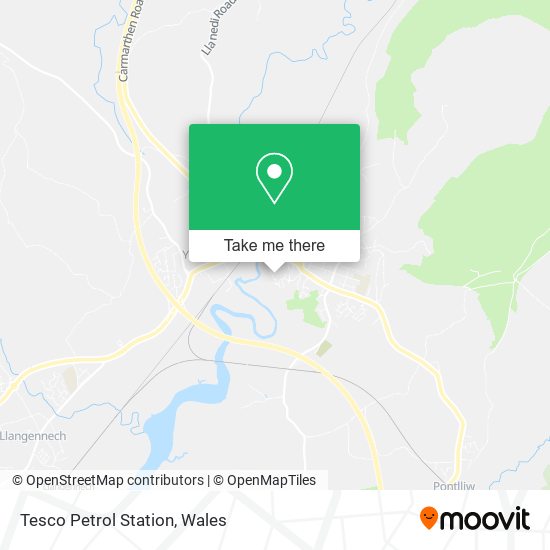 Tesco Petrol Station map