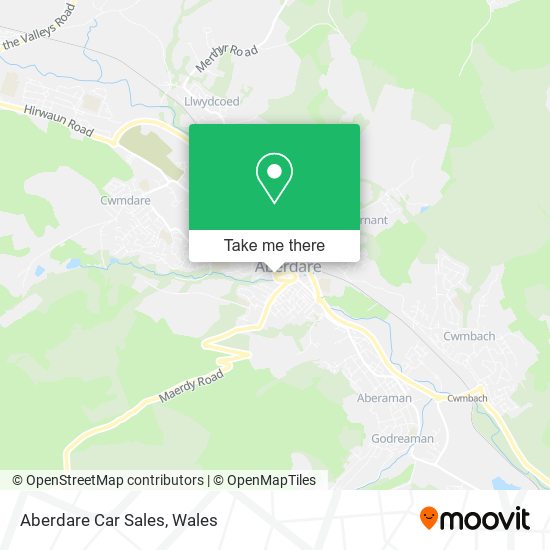 Aberdare Car Sales map