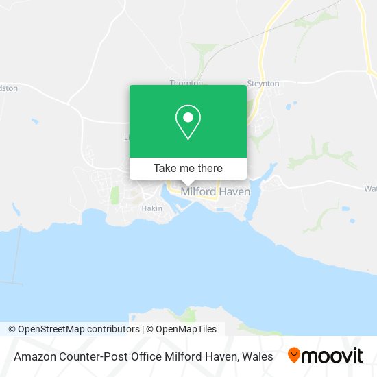 Amazon Counter-Post Office Milford Haven map