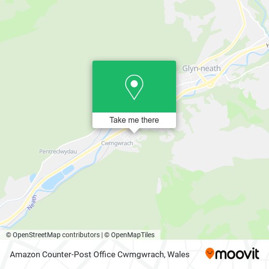 Amazon Counter-Post Office Cwmgwrach map