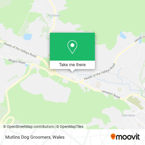 Mutlins Dog Groomers map