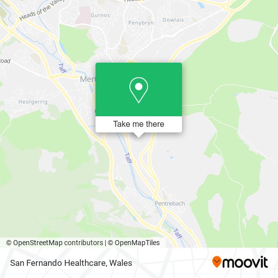 San Fernando Healthcare map