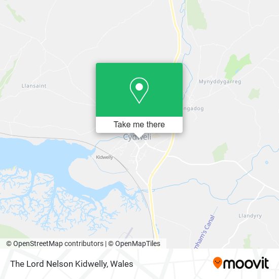 The Lord Nelson Kidwelly map