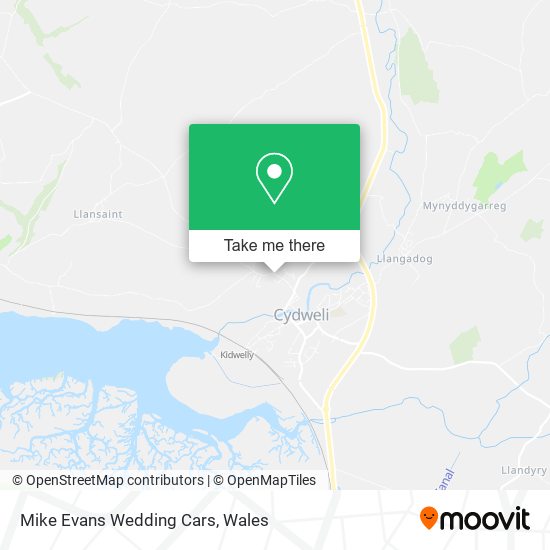 Mike Evans Wedding Cars map