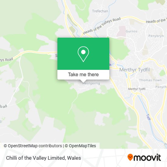 Chilli of the Valley Limited map