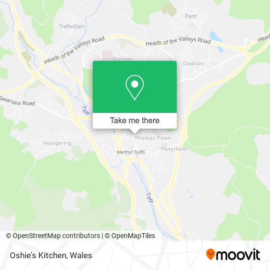 Oshie's Kitchen map