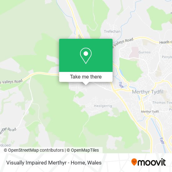 Visually Impaired Merthyr - Home map