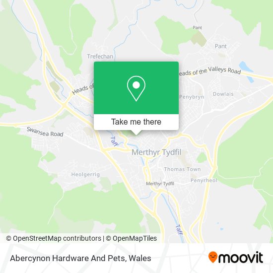 Abercynon Hardware And Pets map