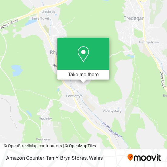 Amazon Counter-Tan-Y-Bryn Stores map