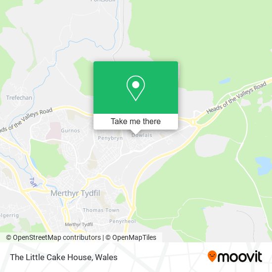 The Little Cake House map