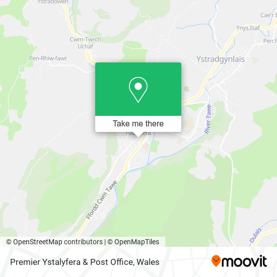 Premier Ystalyfera & Post Office map