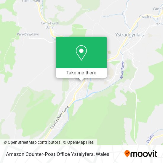 Amazon Counter-Post Office Ystalyfera map