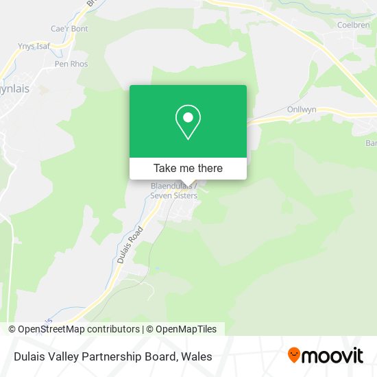 Dulais Valley Partnership Board map