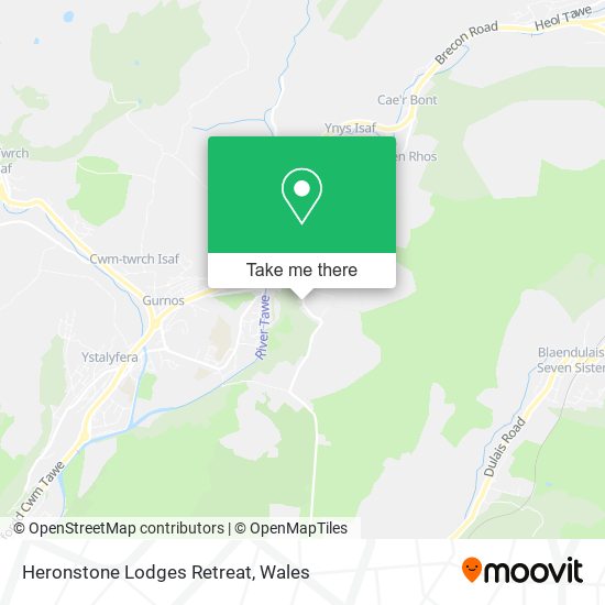 Heronstone Lodges Retreat map